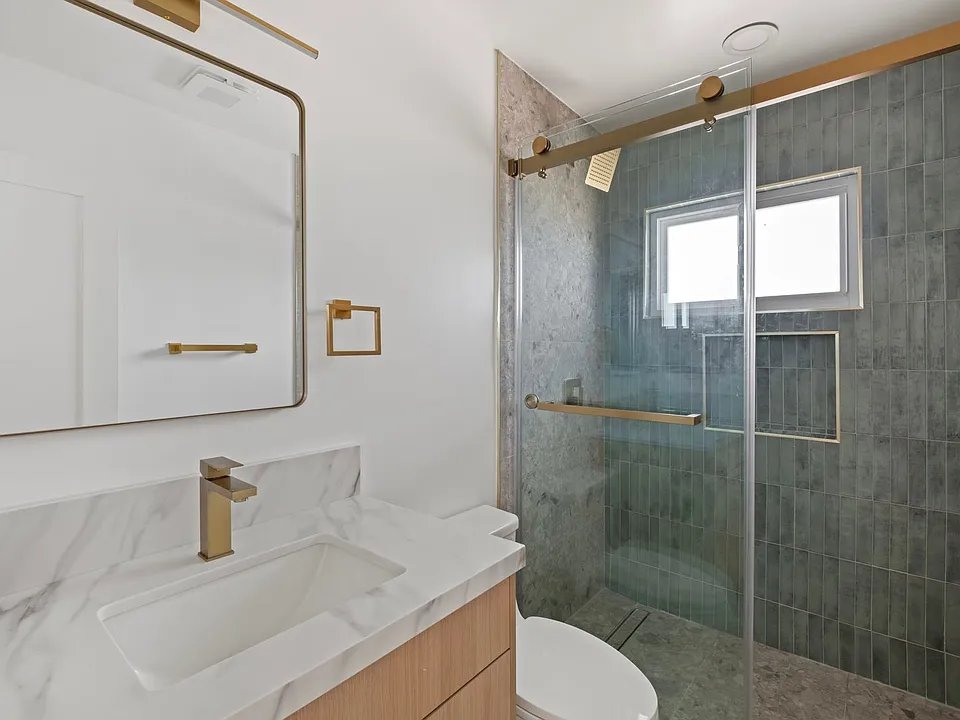 After bathroom renovation, multifamily unit