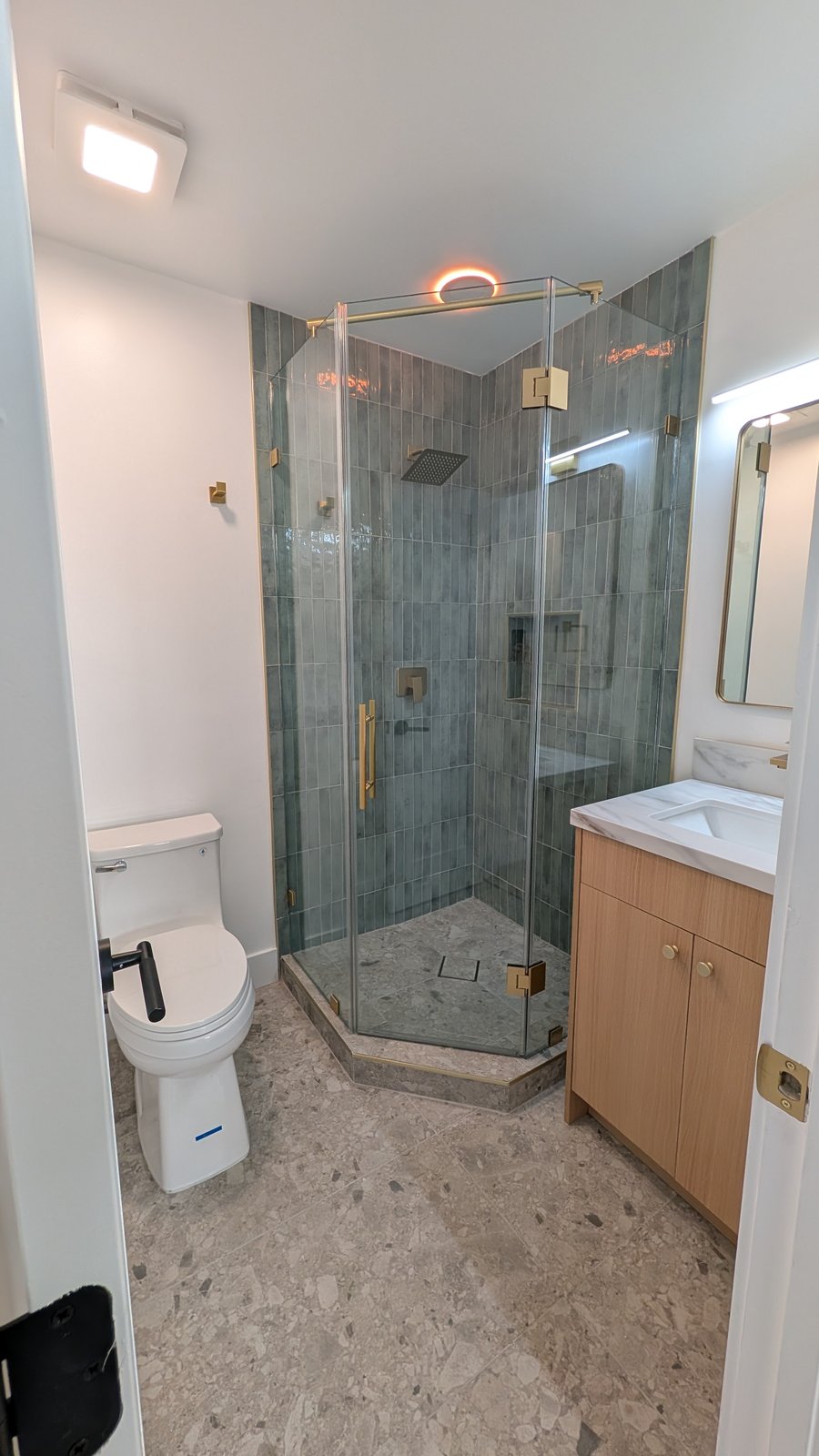 After bathroom renovation, multifamily unit