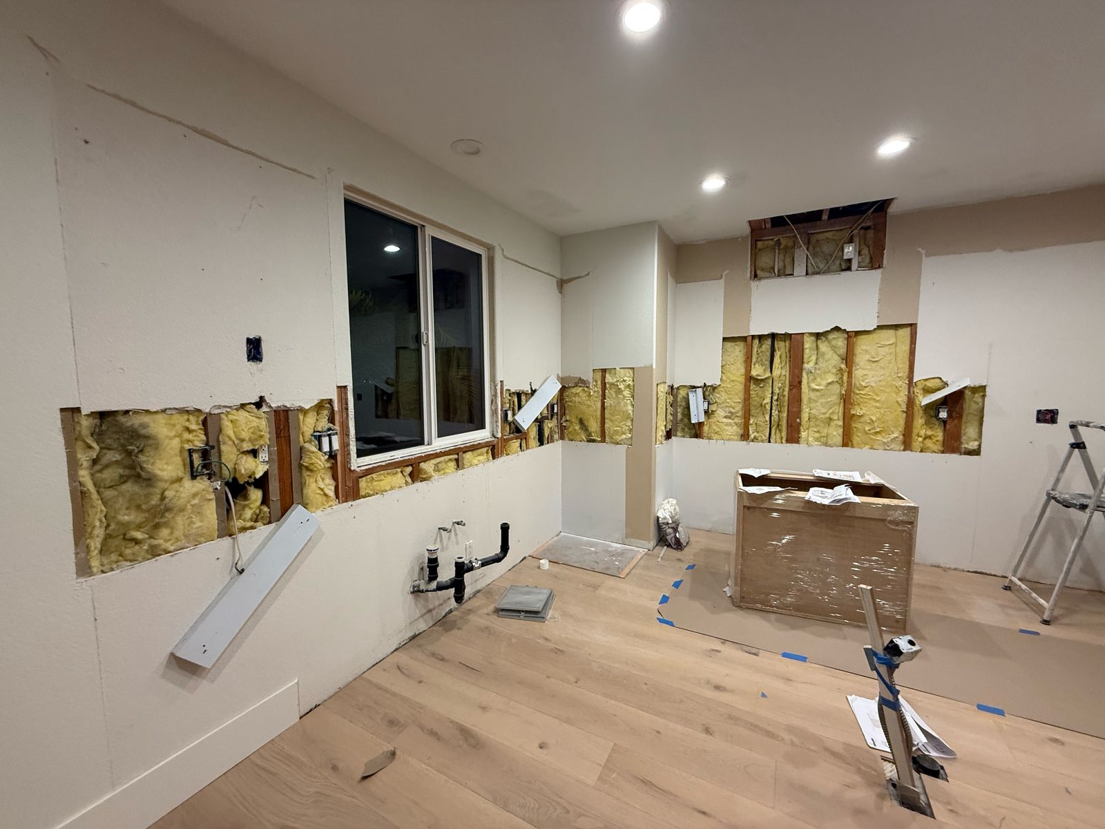 Kitchen renovation during construction