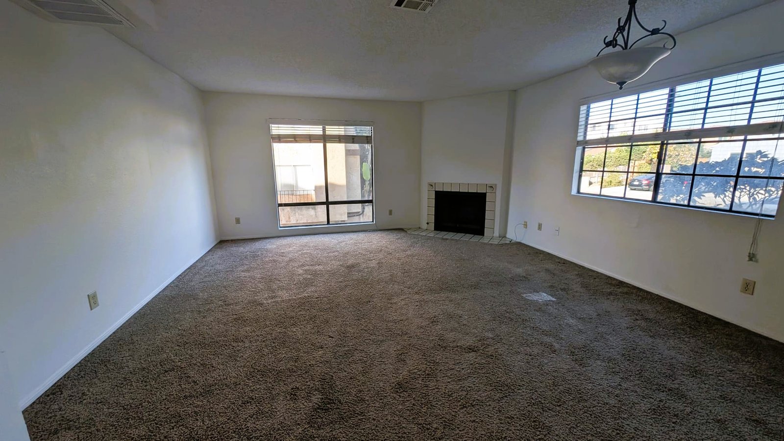 Before living room remodel, Pacific Beach apartment